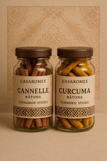Duo d'épices en Bâton - Cannelle & Curcuma
