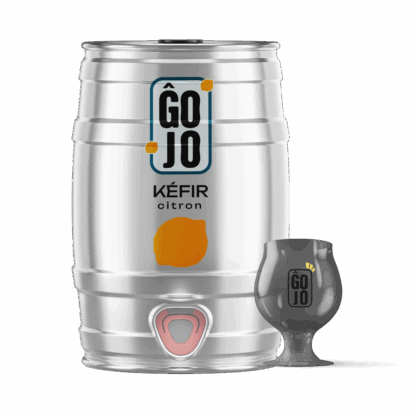 Fût de Kéfir Citron - Avec Verres Imprimés
