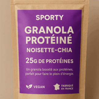 Granola Protéiné Noisette-Chia – 25g de protéines