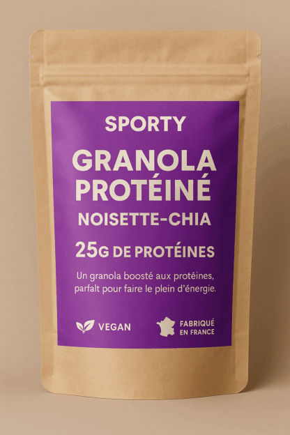 Granola Protéiné Noisette-Chia – 25g de protéines