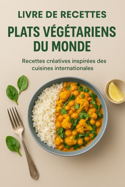 Livre de Recettes – Plats Végétariens du Monde